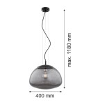 Single pendant lamps - Argon TRINI 1-light pendant lamp L 1x15W (max) smoky matte black 4350 - product 2