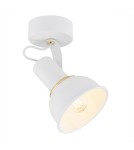 Argon TWIST kinkiet 1 pł. 1x7W (max) biały struktura elementy mosiądzowane 4899