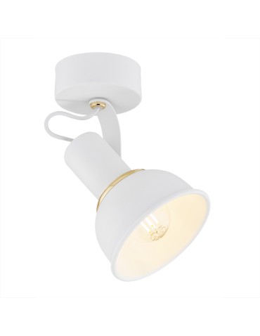 Argon TWIST wall lamp 1 pł. 1x7W (max) white structure brass elements 4899