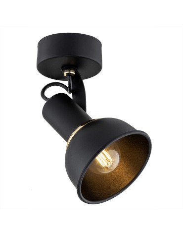Argon TWIST wall lamp 1 pł. 1x7W (max) black structure brass elements 4900