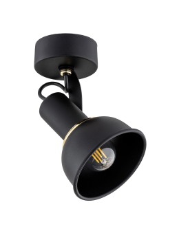 Argon TWIST kinkiet 1 pł. 1x7W (max) czarny struktura elementy mosiądzowane 4900 - product 2