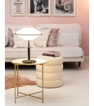 Table lamps - Argon TROY 1-fl. table lamp 1x15W (max) beige with black stitching black structure 4284 - product 2