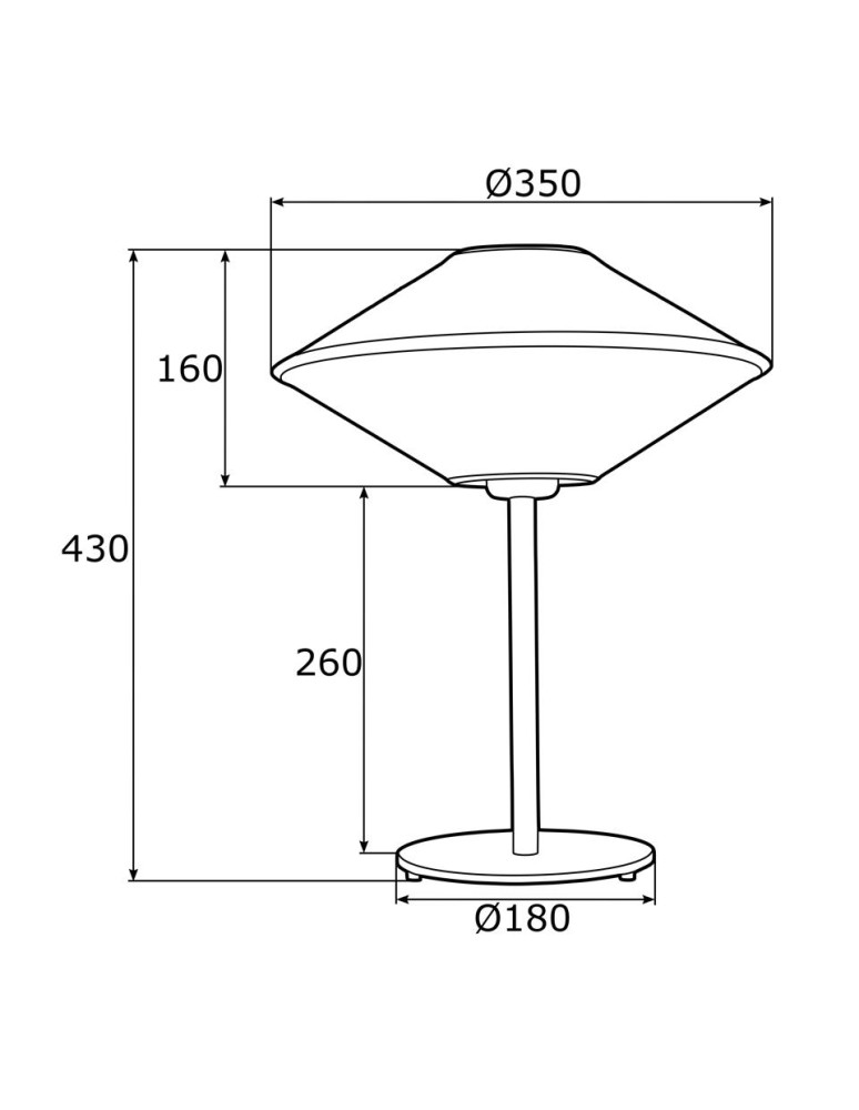 Table lamps - Argon TROY 1-fl. table lamp 1x15W (max) beige with black stitching black structure 4284 - product kolory-swiatla.pl 4