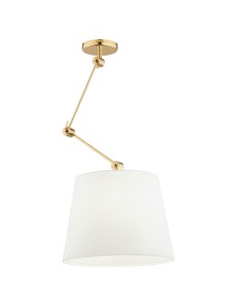 Argon ZAKYNTOS PLUS lampa wisząca 1 pł. 1x15W (max) biały mosiądz 4895