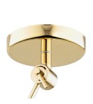 Pendant lamps with adjustable height - Argon ZAKYNTOS PLUS 1 fl. pendant lamp 1x15W (max) white brass 4895 - product 5