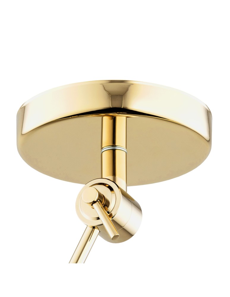 Pendant lamps with adjustable height - Argon ZAKYNTOS PLUS 1 fl. pendant lamp 1x15W (max) white brass 4895 - product kolory-swiatla.pl 5