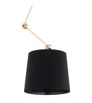Pendant lamps with adjustable height - Argon ZAKYNTOS PLUS 1 fl. pendant lamp 1x15W (max) black brass 4896 - product 4