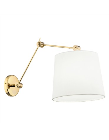 Argon ZAKYNTOS PLUS wall lamp 1 pł. 1x15W (max) white brass 4897