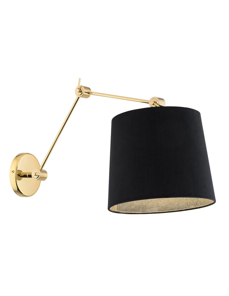 Cantilever wall lamps - Argon ZAKYNTOS PLUS wall lamp 1 pł. 1x15W (max) black brass 4898 - product kolory-swiatla.pl 2