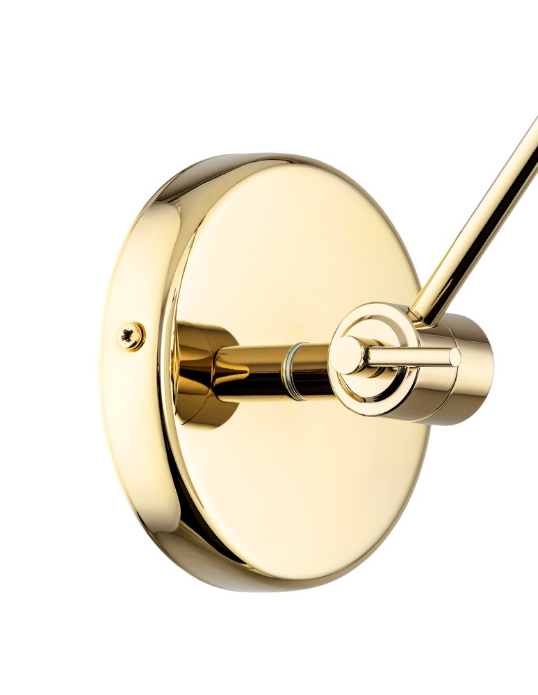 Cantilever wall lamps - Argon ZAKYNTOS PLUS wall lamp 1 pł. 1x15W (max) black brass 4898 - product kolory-swiatla.pl 5