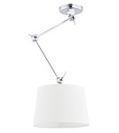 Pendant lamps with adjustable height - Argon ZAKYNTOS 1-fl. pendant lamp 1x15W (max) white chrome 3548 - product 1