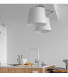Pendant lamps with adjustable height - Argon ZAKYNTOS 1-fl. pendant lamp 1x15W (max) white chrome 3548 - product 3