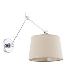Cantilever wall lamps - Argon ZAKYNTOS wall lamp 1 pł. 1x15W (max) beige chrome 3546 - product 1