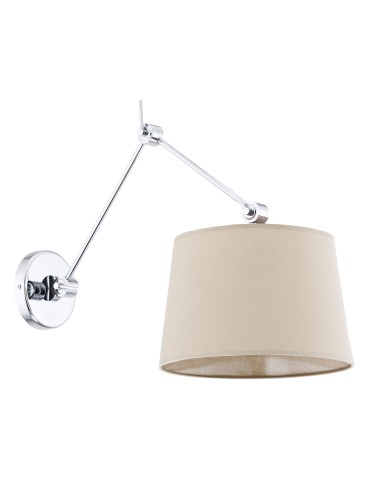 Argon ZAKYNTOS wall lamp 1 pł. 1x15W (max) beige chrome 3546