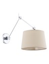 Argon ZAKYNTOS wall lamp 1 pł. 1x15W (max) beige chrome 3546
