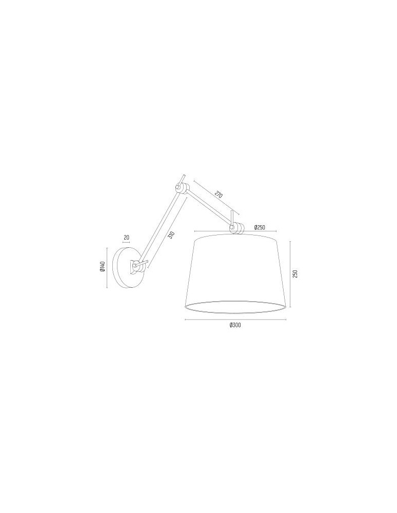 Cantilever wall lamps - Argon ZAKYNTOS wall lamp 1 pł. 1x15W (max) black chrome 3547 - product kolory-swiatla.pl 3