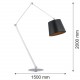 Argon ZAKYNTOS BIS lampa podłogowa 1 pł. 1x15W (max) czarny chrom 3952