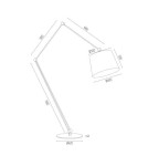 Broken floor lamps - Argon ZAKYNTOS BIS floor lamp 1 pł. 1x15W (max) black chrome 3952 - product 3