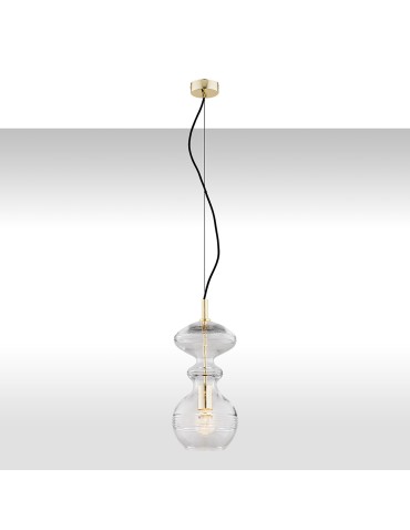 Argon BILBAO 1 fl. pendant lamp 1x15W (max) transparent brass 4203