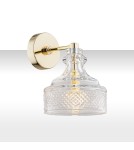 Wall lamps - Argon CRUZ wall lamp 1 pł. 1x7W (max) transparent brass 4199 - product 1