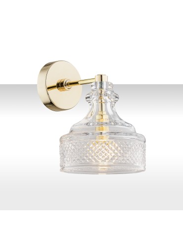 Argon CRUZ wall lamp 1 pł. 1x7W (max) transparent brass 4199
