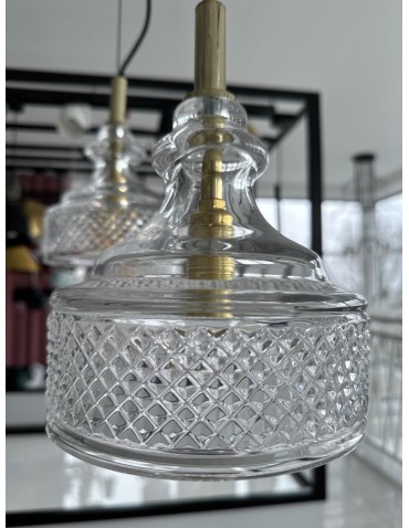 Argon CRUZ 1 fl. pendant lamp 1x7W (max) transparent brass 4198 - product 2