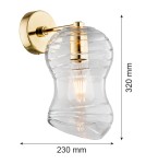 Argon DEPORTIVO kiniet 1 pł. 1x15W (max) transparenty mosiądz 4741 Argon DEPORTIVO kiniet 1 pł. 1x15W (max) transparenty mosiądz 4741