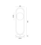 Argon SALERNO kinkiet 1 pł. 1x15W (max) transparentny mosiądz 8046