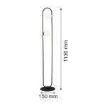 Single pendant lamps - Argon SALERNO 1 fl. pendant lamp 1x15W (max) transparent brass 8038 - product 7