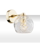 Argon OVIEDO kinkiet 1 pł. 1x15W (max) transparentny mosiądz 4202