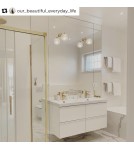 Argon OVIEDO kinkiet 1 pł. 1x15W (max) transparentny mosiądz 4202