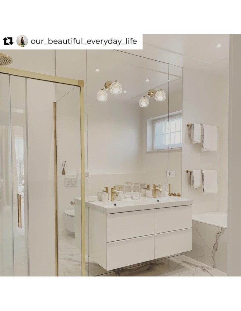 Argon OVIEDO kinkiet 1 pł. 1x15W (max) transparentny mosiądz 4202