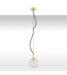 Single pendant lamps - Argon OVIEDO 1 fl. pendant lamp smaller 1x15W (max) transparent brass 4200 - product 1