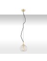 Argon OVIEDO 1 fl. pendant lamp smaller 1x15W (max) transparent brass 4200