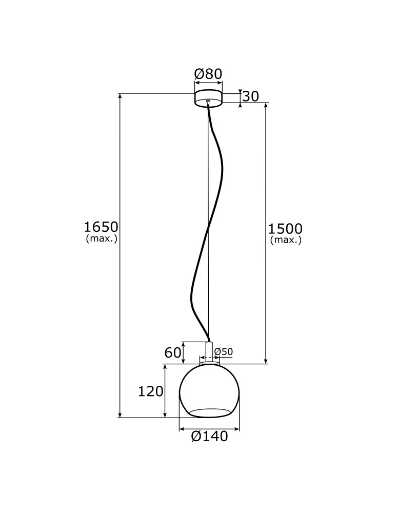 Single pendant lamps - Argon OVIEDO 1 fl. pendant lamp smaller 1x15W (max) transparent brass 4200 - product kolory-swiatla.pl 4
