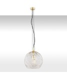 Single pendant lamps - Argon OVIEDO 1 fl. pendant lamp larger 1x15W (max) transparent brass 4201 - product 1