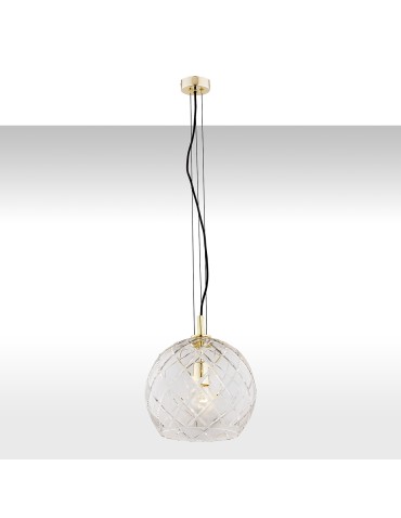 Argon OVIEDO 1 fl. pendant lamp larger 1x15W (max) transparent brass 4201