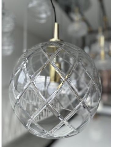 Argon OVIEDO lampa wisząca 1 pł. większa 1x15W (max) transparentny mosiądz 4201 - produkt 2