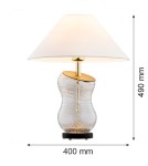 Argon VENETO lampa stołowa 1 pł. 1x15W (max) biały transparentny 8036