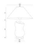 Argon VENETO lampa stołowa 1 pł. 1x15W (max) biały transparentny 8036