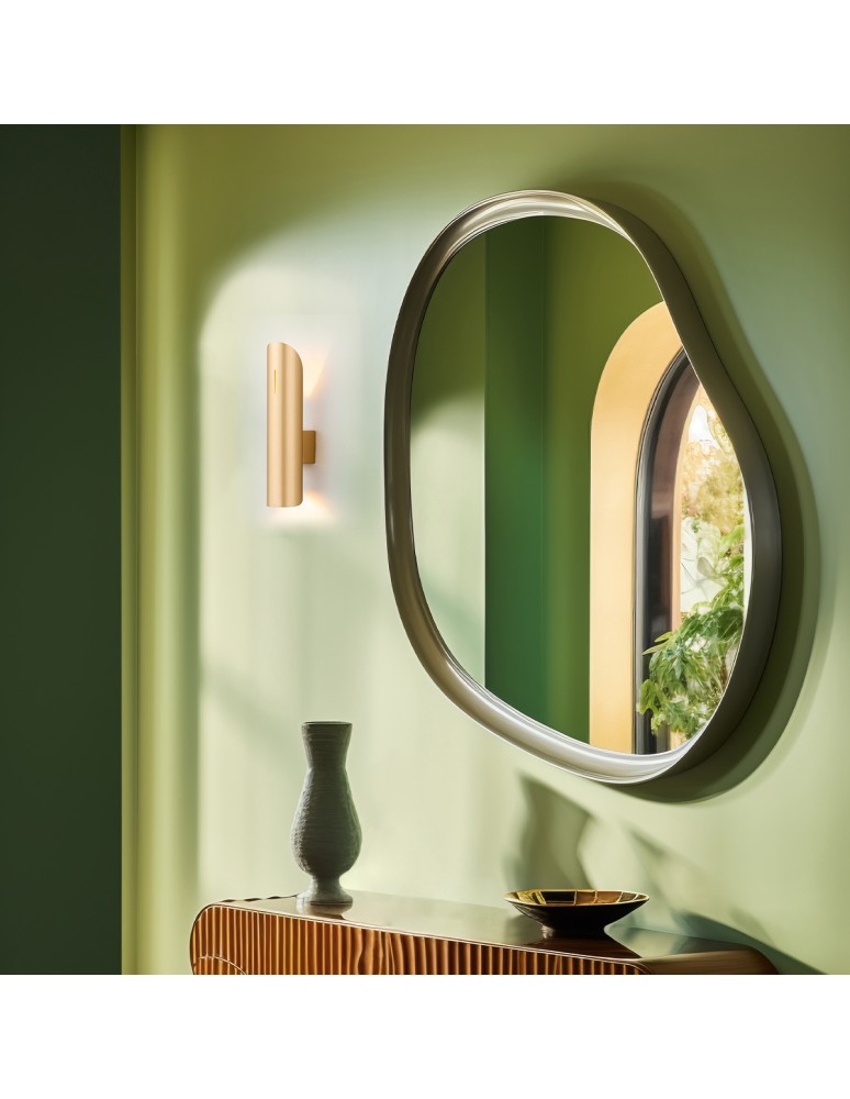 Gold wall lamps - Argon AKRON PLUS wall lamp 2 fl. 2x6W (max) gold 7177 - product kolory-swiatla.pl 2