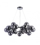 Glamour pendant lamps - ITALUX Cabella Pendant Chrome PND-5252-25-CH+SMK - product 1
