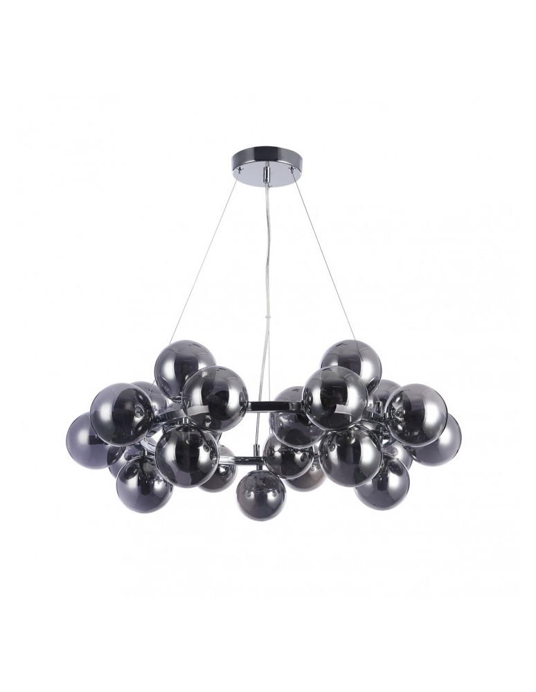 Glamour pendant lamps - ITALUX Cabella Pendant Chrome PND-5252-25-CH+SMK - product kolory-swiatla.pl 1