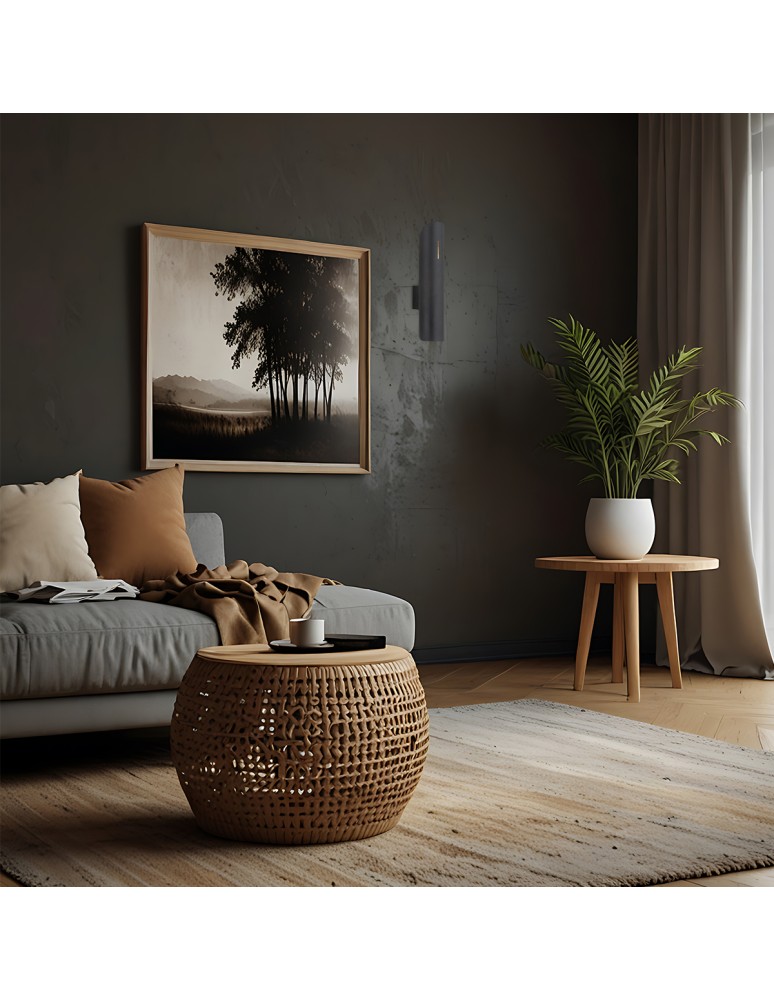 Tube wall lamps - Argon AKRON wall lamp 2 pł. 2x6W (max) black structure 1037 - product kolory-swiatla.pl 3