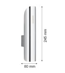 Tube wall lamps - Argon AKRON wall lamp 2 pł. 2x6W (max) chrome 1038 - product 3
