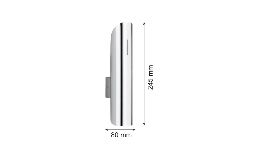 Argon AKRON kinkiet 2 pł. 2x6W (max) chrom 1038