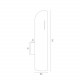Argon AKRON kinkiet 2 pł. 2x6W (max) mosiądz 1039