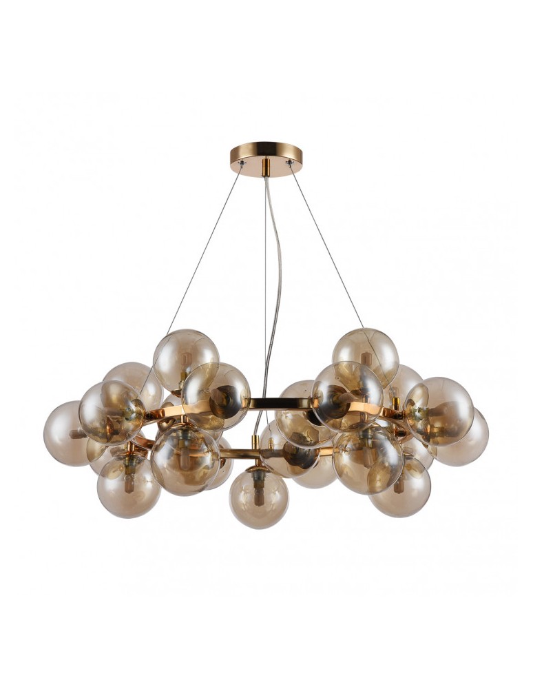 Glamour pendant lamps - ITALUX Cabella Pendant Gold PND-5252-25-GD-CGN - product kolory-swiatla.pl 2