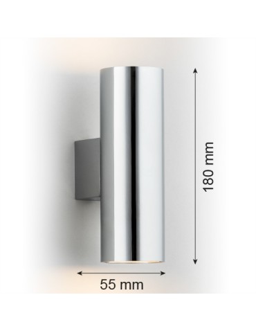 Argon MITOS wall lamp 2 pł. 2x5W (max) chrome 912 - product 2