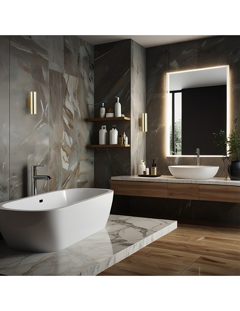 Tube wall lamps - Argon MITOS wall lamp 2 pł. 2x5W (max) brass 913 - product kolory-swiatla.pl 8